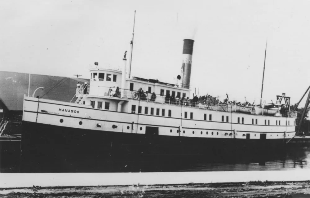 Steamer Manasoo at dock